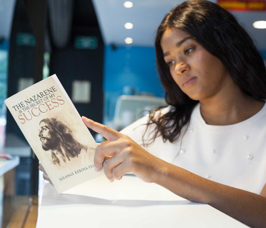 The Nazarene is the Secret of My Success by Solange Feseke Spiritual Book Mock Up